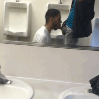 Dude Taking Selfies In Restroom Gay Public During Blowjob and Facial - Free Porn Tube - Watch, Download