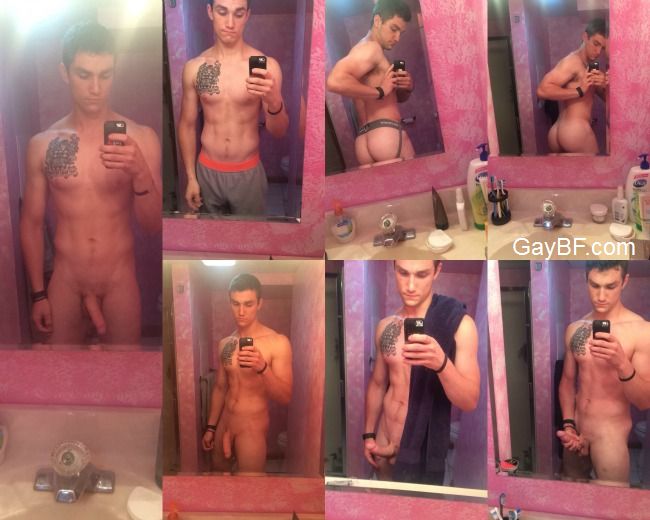 Straight Guys Naked Selfies by GayBF.com