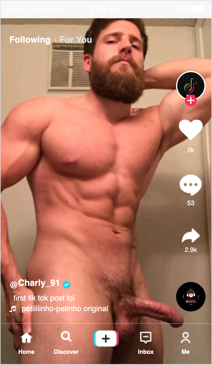 TikTok Big Cocks Male Nude Selfies