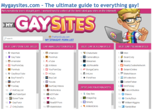 Mygaysites.com - The ultimate guide to everything gay